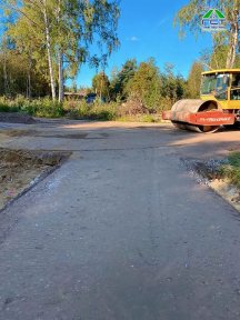 Фото | Строительство дороги в посёлке Стеклянный