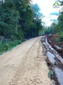 Фото | Строительство дороги в посёлке Стеклянный