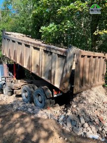 Фото | Строительство дороги в посёлке Стеклянный