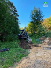 Фото | Строительство дороги в посёлке Стеклянный