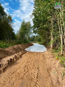 Фото | Строительство дороги в посёлке Стеклянный