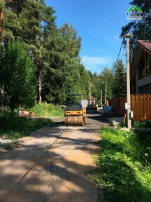 Фото | Строительство дороги в посёлке Стеклянный