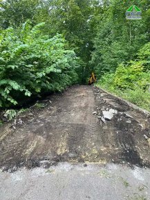 Петергоф | Укладка асфальтовой крошки