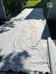 Фото | Укладка асфальта на участке