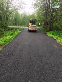 Фото | Укладка асфальтовой крошки Гарболово