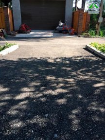 Фото | Укладка асфальтовой крошки механическим способом