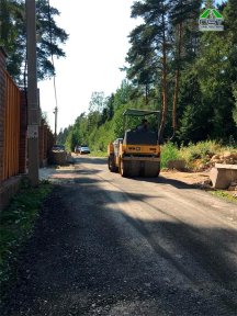 Фото | Укладка асфальтовой крошки механическим способом