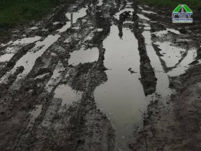 Фото | Строительство дороги в посёлке Романовка