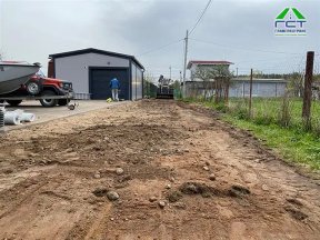 Кикенка | Укладка асфальтовой крошки