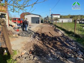 Кикенка | Укладка асфальтовой крошки