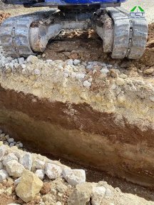 Заборье | Осушение участка + укладка закрытой трубы