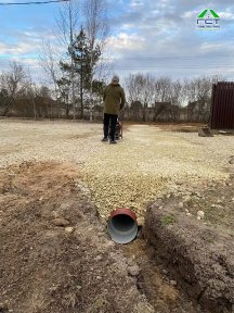 Заборье | Осушение участка + укладка закрытой трубы