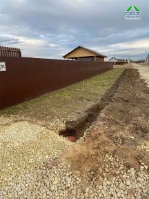 Заборье | Осушение участка + укладка закрытой трубы