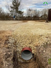 Заборье | Осушение участка + укладка закрытой трубы