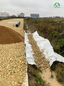 Заречное | Заезд на участок через канаву